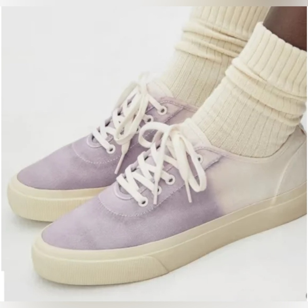 Everlane The Forever Sneaker Dipdye size 10.5 purple and white sneakers